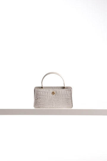Ladies Handbag Croc - Effect Calf Skin - Himalayan